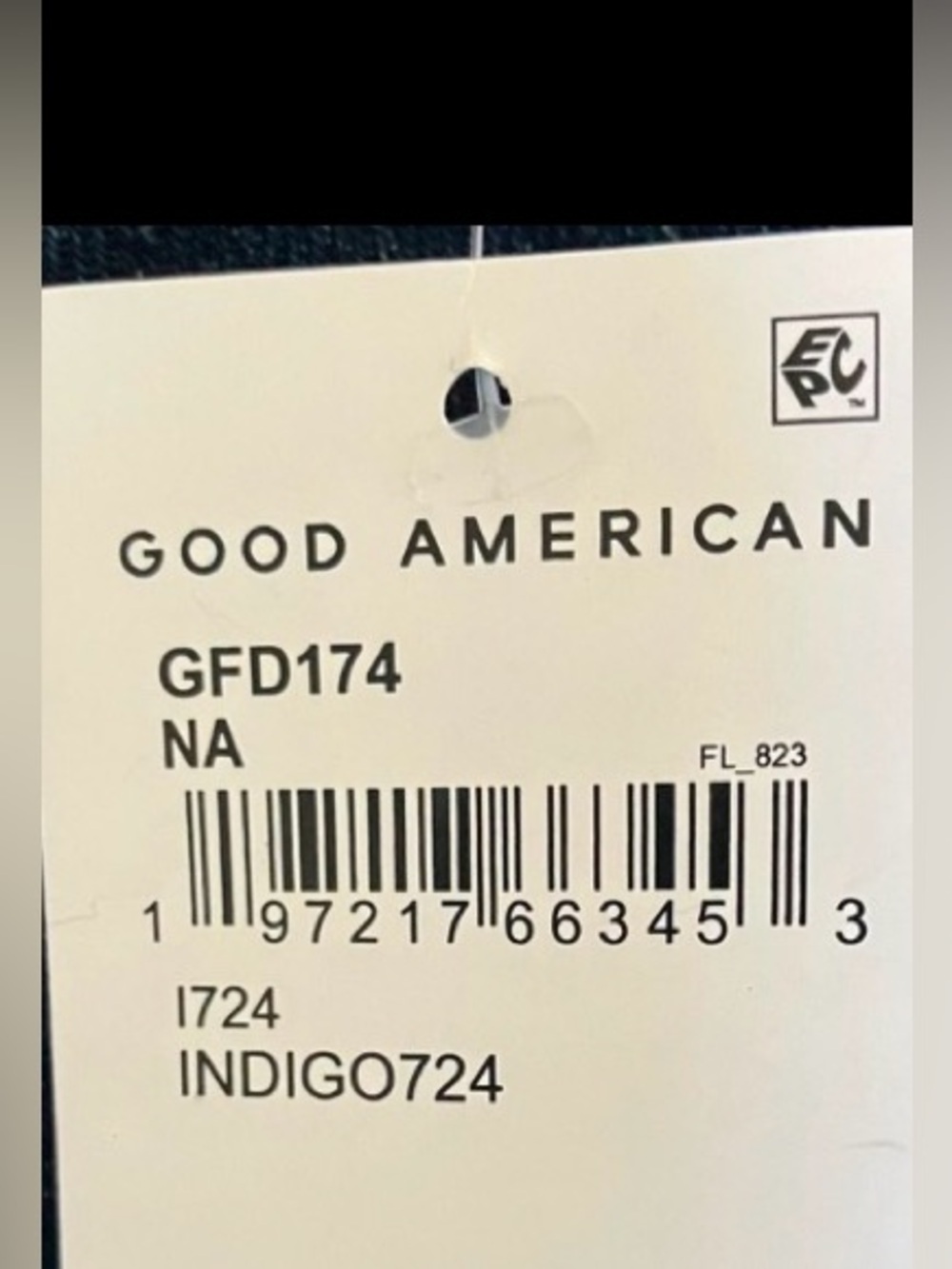 NWT Good American 90S PLEATED DENIM TROUSERS Indigo724 (Size 10 / 30) - Picture 8 of 10